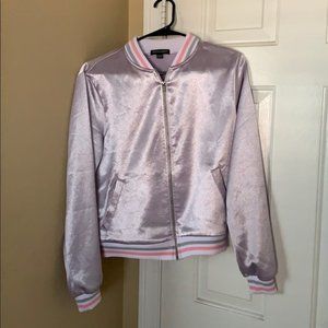 American Apparel Lilac Bomber Jacket